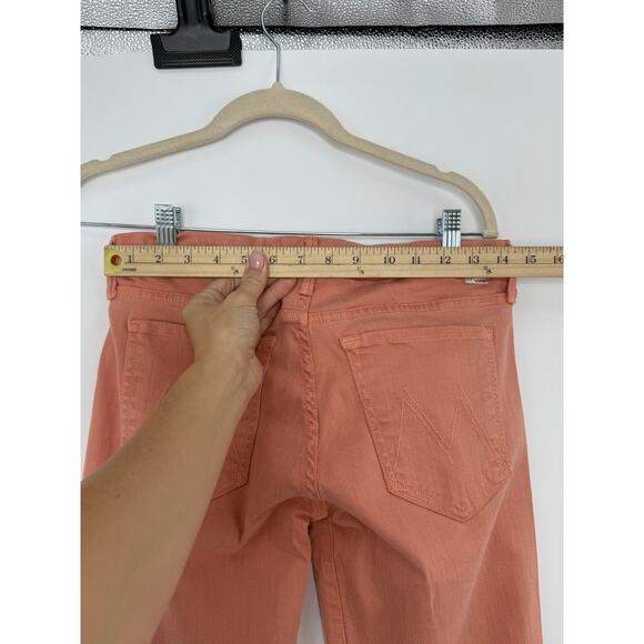 MOTHER Women's Skinny Jeans in Coral Never Worn - Picture 8 of 10